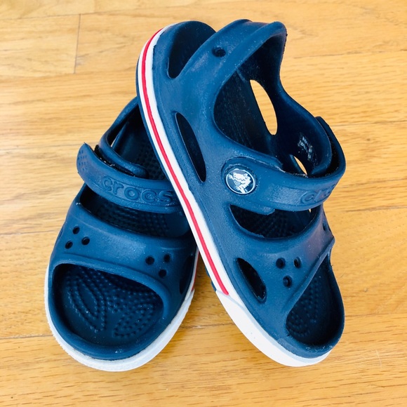 CROCS Other - Toddler navy blue Crocs sandals size 7